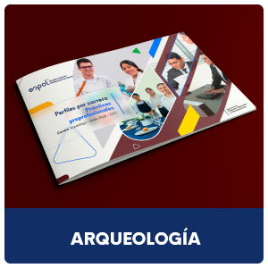 Portada del pdf que contiene los perfiles de la carrera de arqueología, para las prácticas preprofesionales.