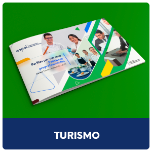 Portada del pdf que contiene los perfiles de la carrera de turismo, para las prácticas preprofesionales.