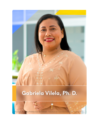 Gabriela Vilela. Coordinadora de la Licenciatura en Economía, FCSH-ESPOL.