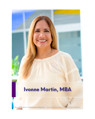 Ivonne Martin. Coordinadora de las PPP-empresariales, FCSH-ESPOL.