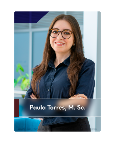Paula Torres. Coordinadora de las PPP-servicio comunitario, carrera: arqueología, FCSH-ESPOL.