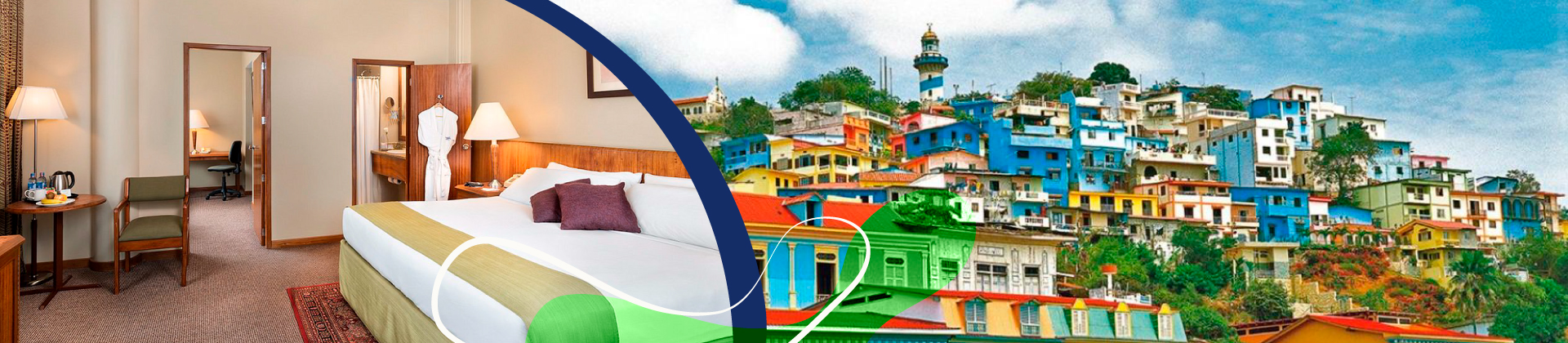 Hospedaje y barrio turístico - Las Peñas de Guayaquil.