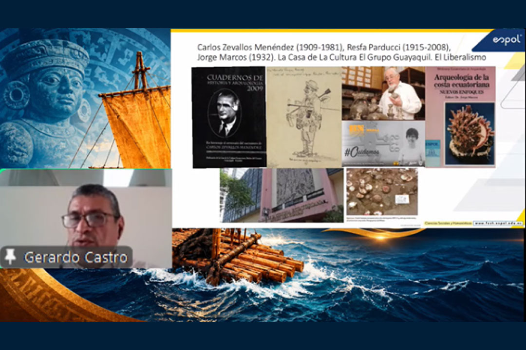 Profesor Gerardo Catro en Simposio Internacional 500 años del encuentro con la Balsa Manteña
