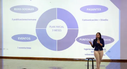 Estudiante expone solución para Fundación